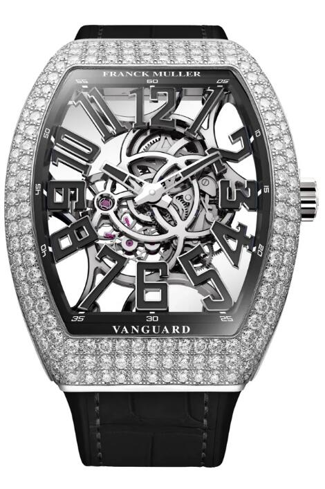 Review Franck Muller Vanguard Slim Skeleton Replica Watch V 41 S AT SQT D (NR)- AC-OG - Click Image to Close